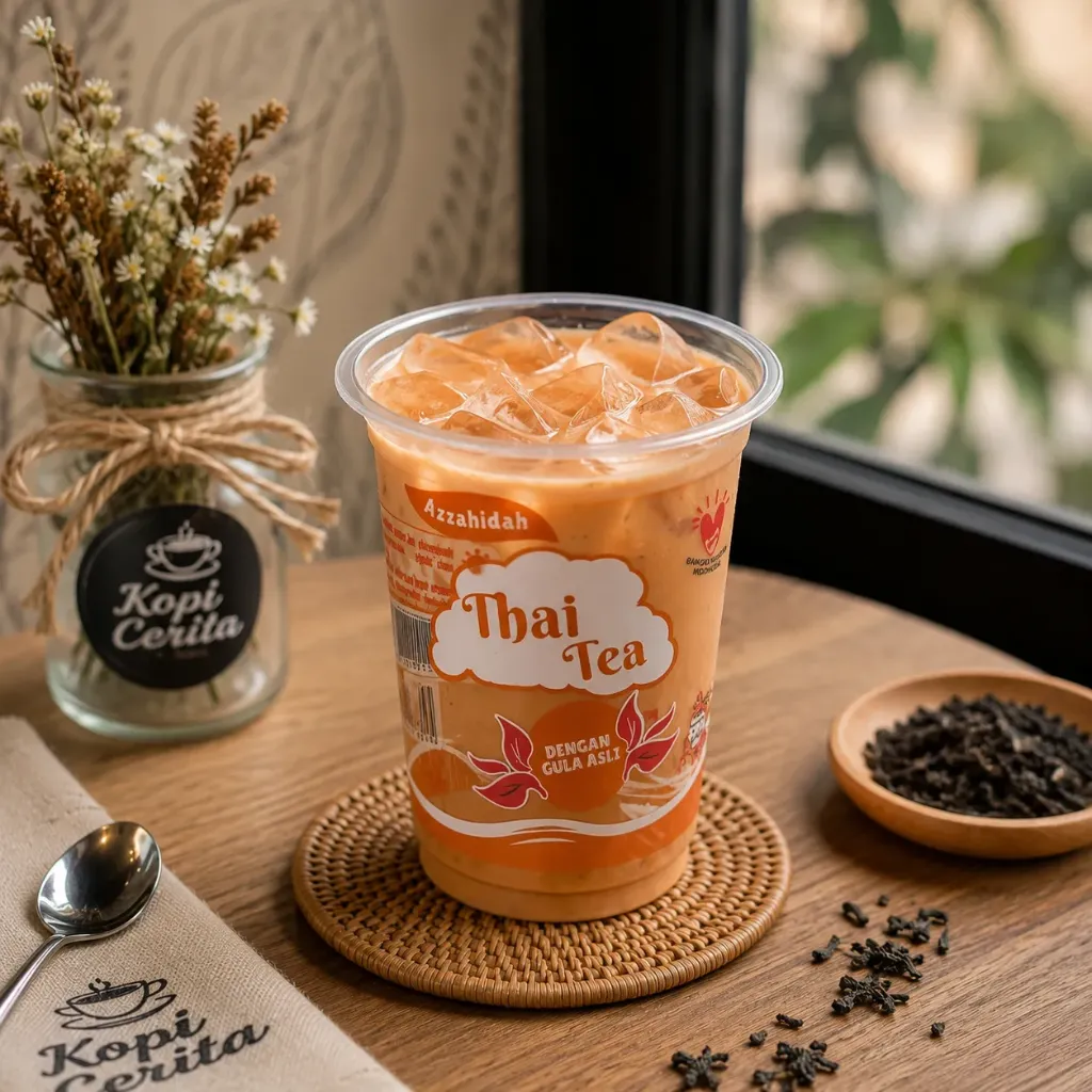 THAI TEA 12OZ GO CUP