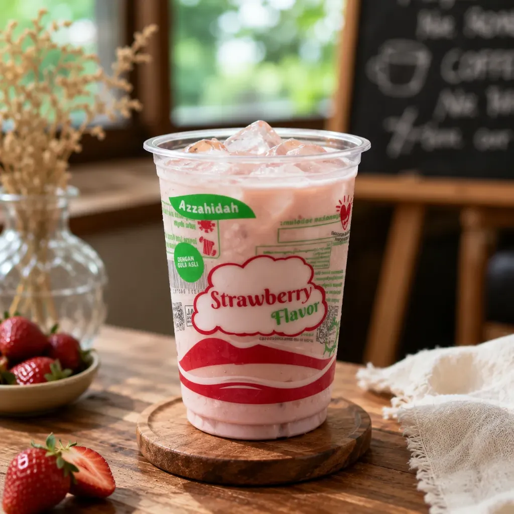 STRAWBERRY 12OZ GO CUP