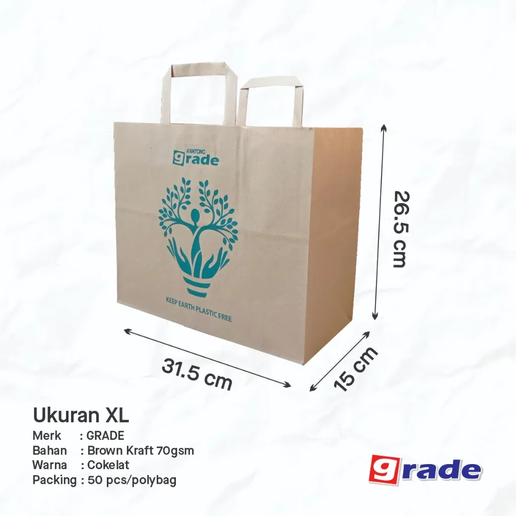 [PB-SOS-GB#XL] PAPER BAG SOS GOODIE BAG #XL — 315 × 150 × 265 MM